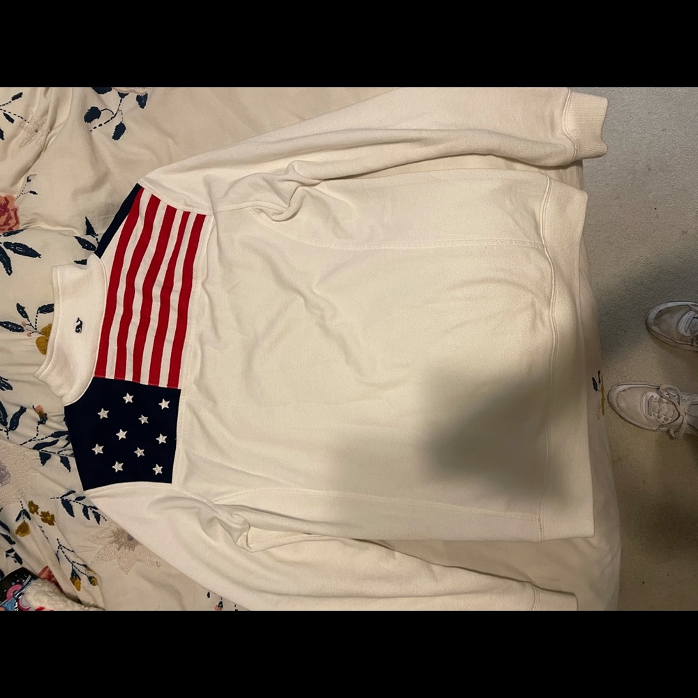 Vineyard vines American flag quarter zip
